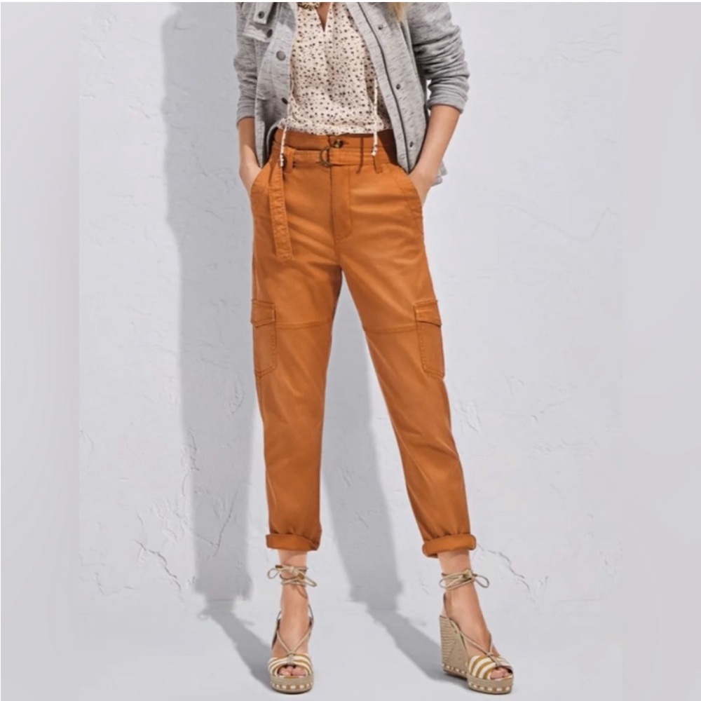 Cabi paper bag pants. Burnt orange. Never worn. Size 2